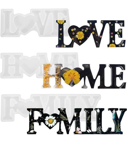 Silikon Giessform- Love Home Family