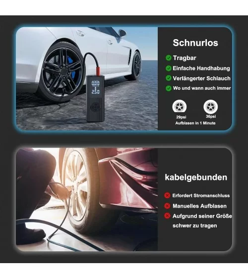Elektrische Luftpumpe Batteriebetrieben | 20000mAh