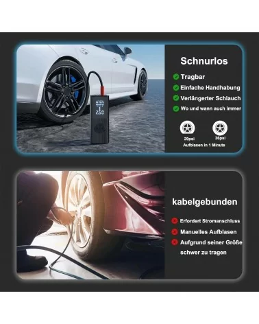 Elektrische Luftpumpe Batteriebetrieben | 20000mAh