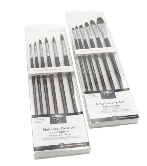 Paintersisters Premium Pinselset rund |  Für Acryl- und Ölmalerei