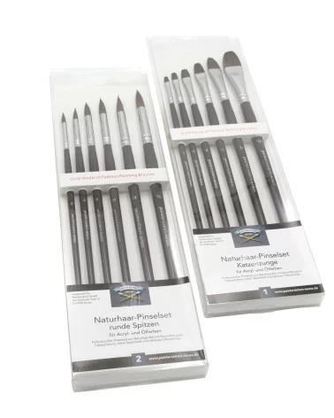 Paintersisters Premium Pinselset rund |  Für Acryl- und Ölmalerei
