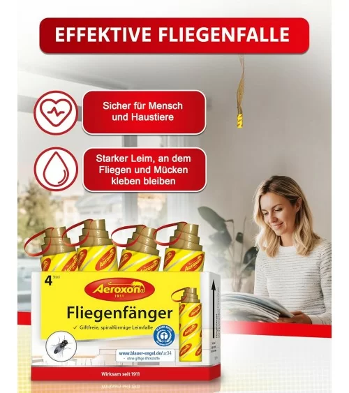 AEROXON HAUSHALTS FLIEGENFÄNGER | 4Stk.