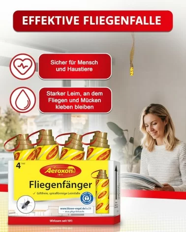 AEROXON HAUSHALTS FLIEGENFÄNGER | 4Stk.