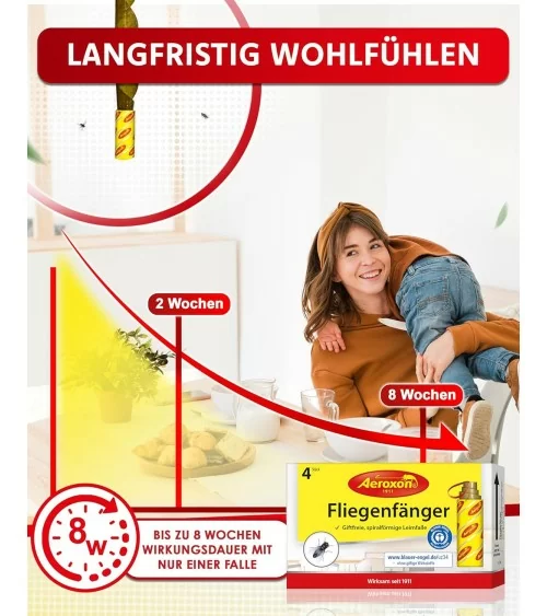 AEROXON HAUSHALTS FLIEGENFÄNGER | 4Stk.