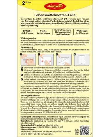 AEROXON LEBENSMITTEL MOTTENFALLE | 2Stk.
