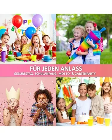 Glitzer Einladungskarten | 12 Stk.