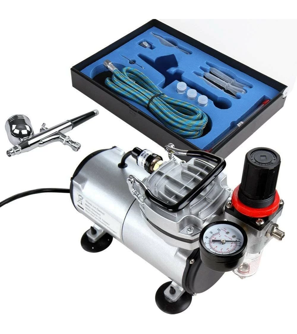Kit d'aérographie Timbertech avec compresseur