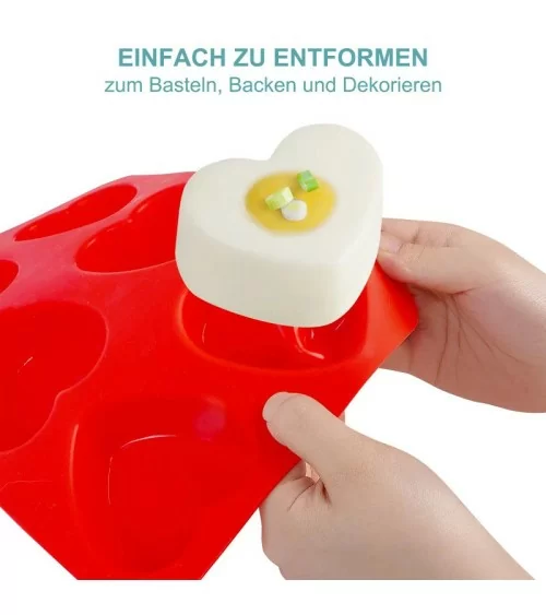 Seifenform 6er Herz