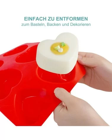 Seifenform 6er Herz
