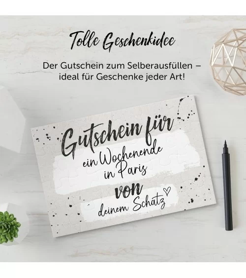 Gutschein Puzzle | 24-teilig