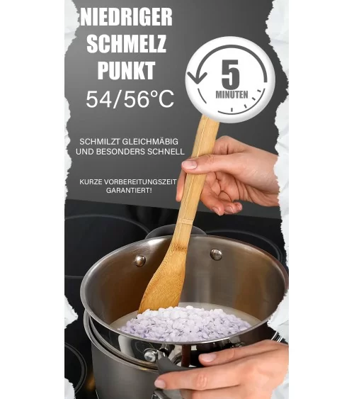 Kerzenwachs weiß | 0,9kg