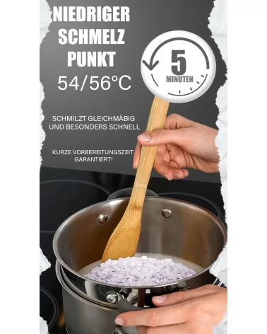Kerzenwachs weiß | 0,9kg