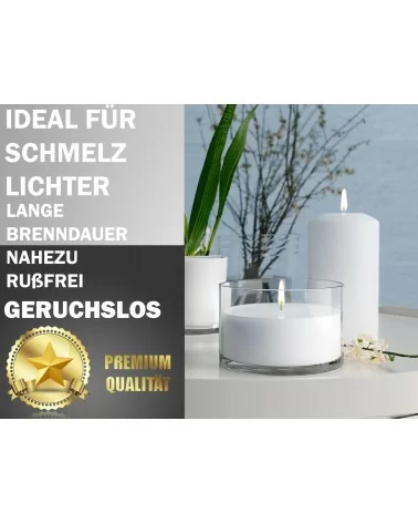 Kerzenwachs weiß | 0,9kg