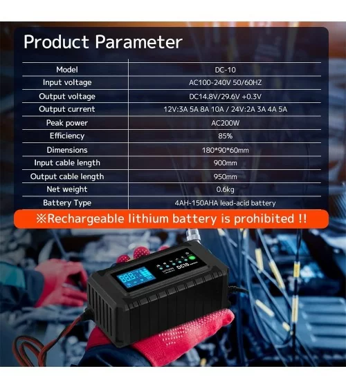 Batterieladegerät Auto | 10A 24V