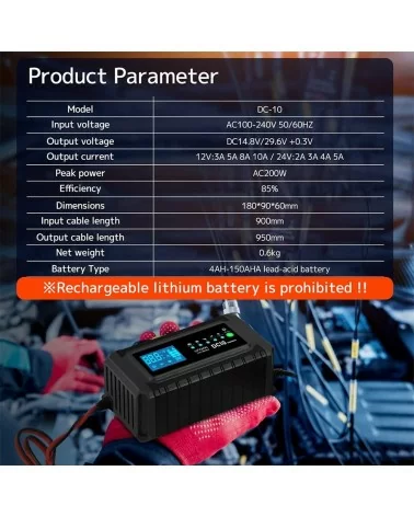 Batterieladegerät Auto | 10A 24V