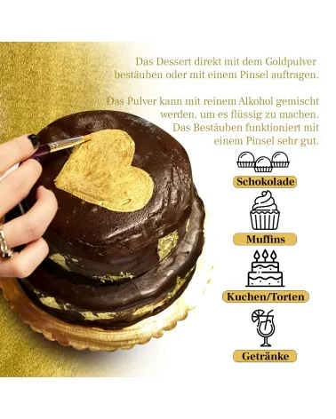 Poudre d'or comestible | 10 g