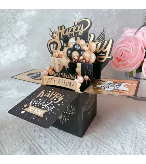 PopUp Happy Birthday Grußkarte
