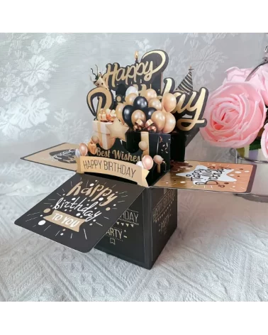 PopUp Happy Birthday Grußkarte