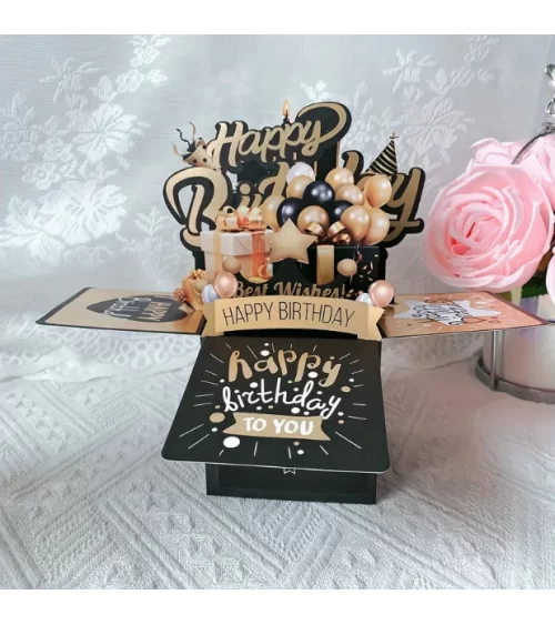 PopUp Happy Birthday Grußkarte