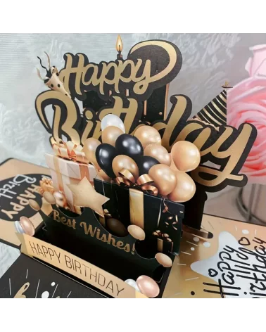 PopUp Happy Birthday Grußkarte