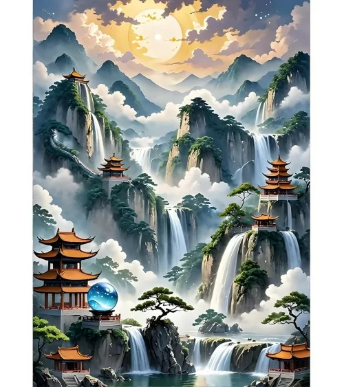 Diamond Painting 30x40cm | Berge