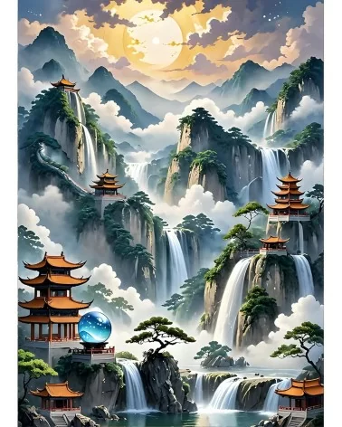 Diamond Painting 30x40cm | Berge