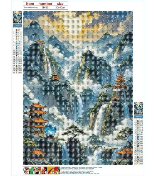 Diamond Painting 30x40cm | Berge