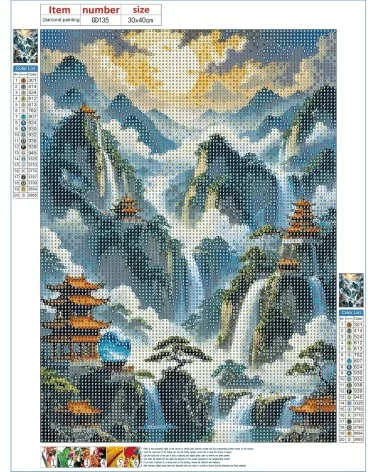 Diamond Painting 30x40cm | Berge
