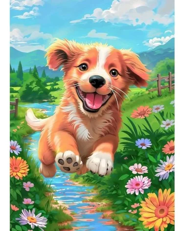 Diamond Painting 30x40cm | Welpe