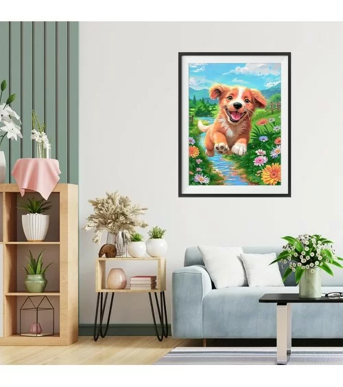 Diamond Painting 30x40cm | Welpe