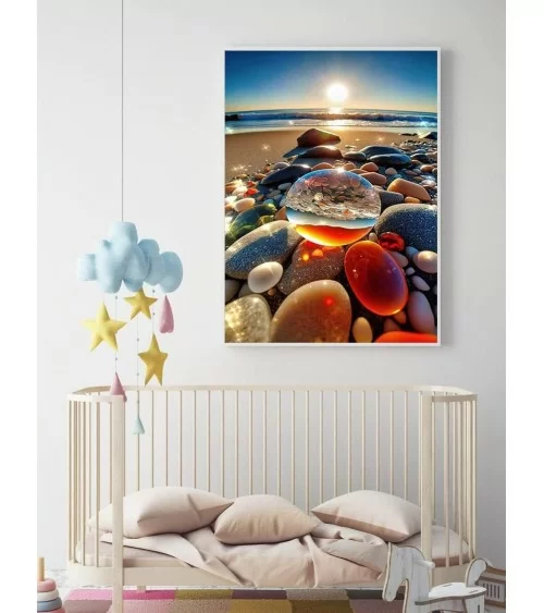 Diamond Painting 30x40cm | Steine am Meer