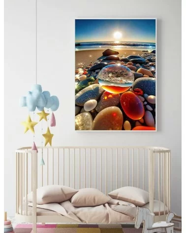 Diamond Painting 30x40cm | Steine am Meer
