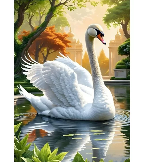 Diamond Painting 30x40cm | Schwan