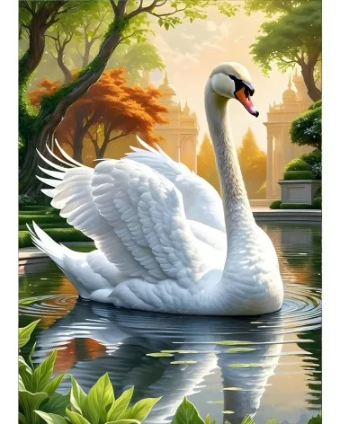 Diamond Painting 30x40cm | Schwan