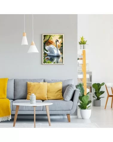 Diamond Painting 30x40cm | Schwan