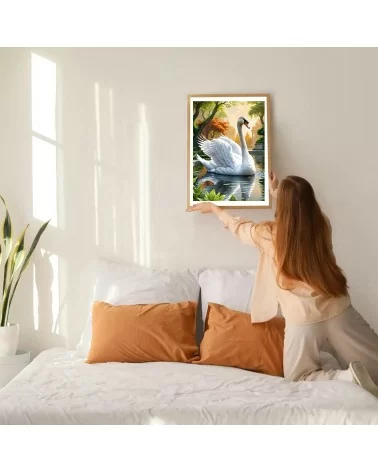 Diamond Painting 30x40cm | Schwan