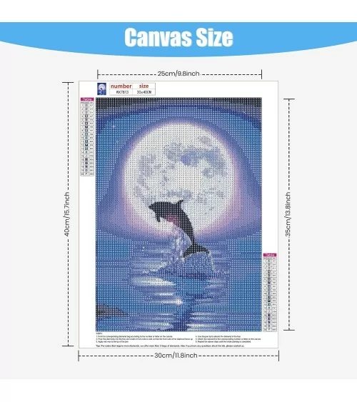 Diamond Painting 30x40cm | Delfin