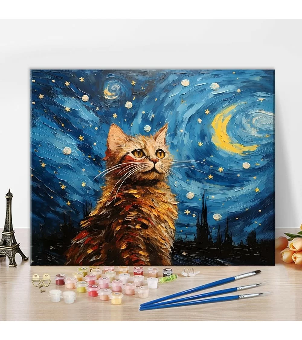 Peinture par numéros 40 x 50 cm | Chat