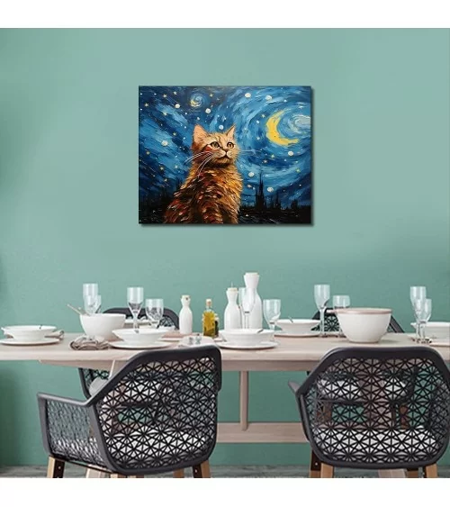 Peinture par numéros 40 x 50 cm | Chat