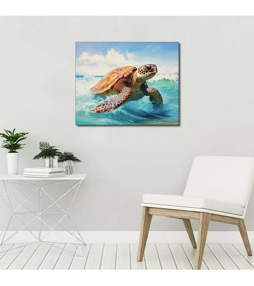 Malen nach Zahlen 40x50cm | Schildkröte 4
