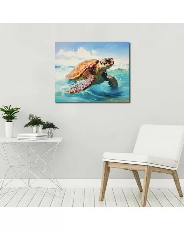 Malen nach Zahlen 40x50cm | Schildkröte 4