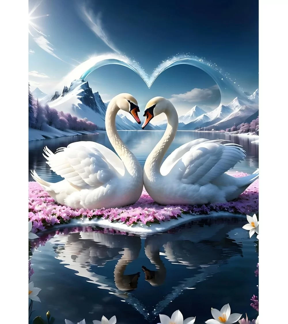 Diamond Painting 30x40cm | Schwan 2