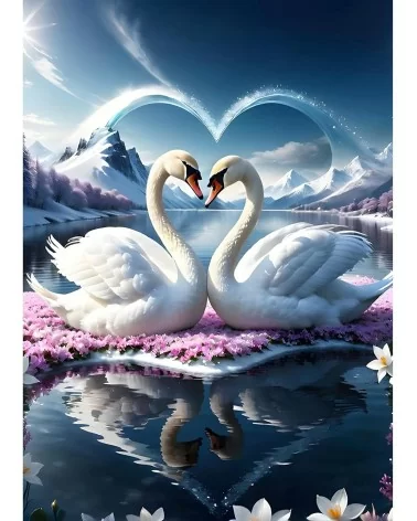 Diamond Painting 30x40cm | Schwan 2