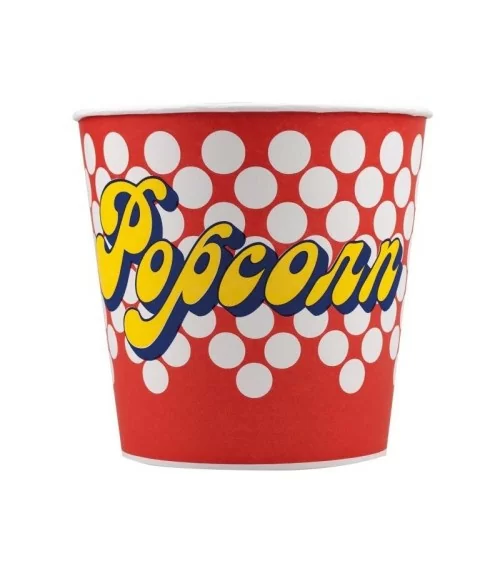 Gobelet à fond plat pour pop-corn, 5 litres | Idéal pour toutes les fêtes
