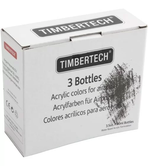 TIMBERTECH Acrylfarben Schwarz| Perfekt für Künstler