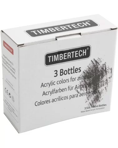 TIMBERTECH Acrylfarben Schwarz| Perfekt für Künstler
