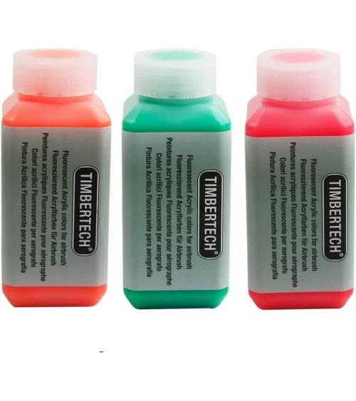 Peintures acryliques Timbertech | Lot de 3 couleurs fluorescentes