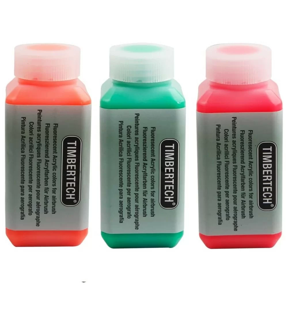 Peintures acryliques Timbertech | Lot de 3 couleurs fluorescentes