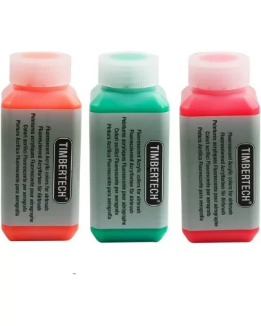 Peintures acryliques Timbertech | Lot de 3 couleurs fluorescentes
