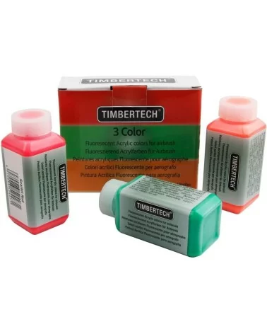 Peintures acryliques Timbertech | Lot de 3 couleurs fluorescentes